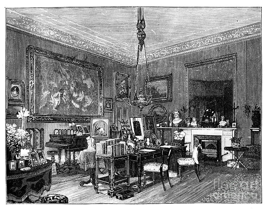 Queen Victorias Private Sitting-room Drawing by Print Collector