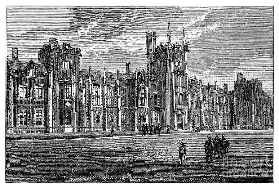 Queens College, Belfast, 1900 Drawing by Print Collector