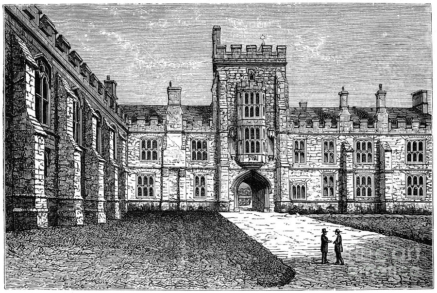 Queens College, Cork, 1900.artist W Drawing by Print Collector
