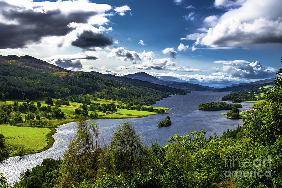 Queens View With Loch Tummel In Scotland Photograph by Andreas Berthold