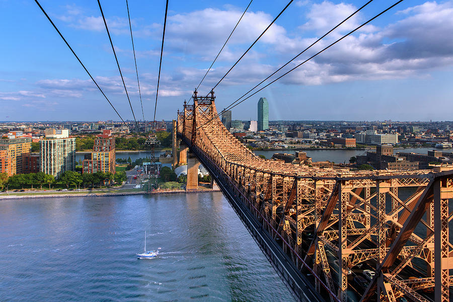 Queensboro Bridge Over East River Digital Art by Paolo Giocoso