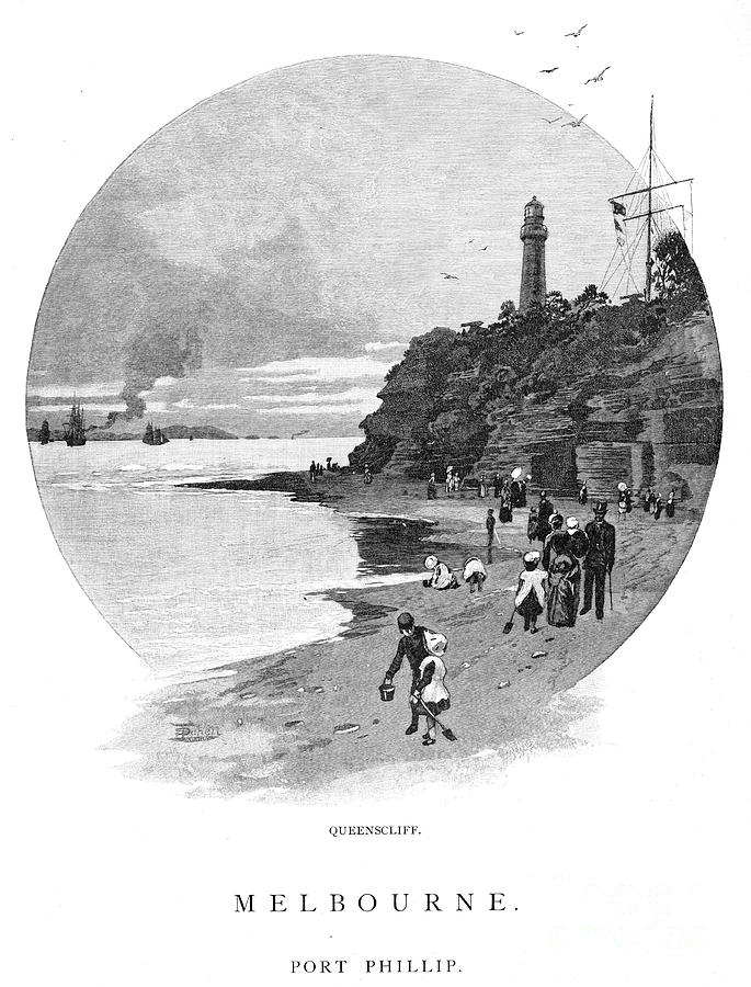 Queenscliff, Port Phillip, Victoria Drawing by Print Collector