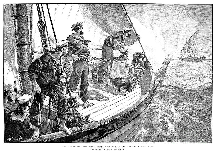Quelling The Slave Trade, 1881 Drawing by Granger