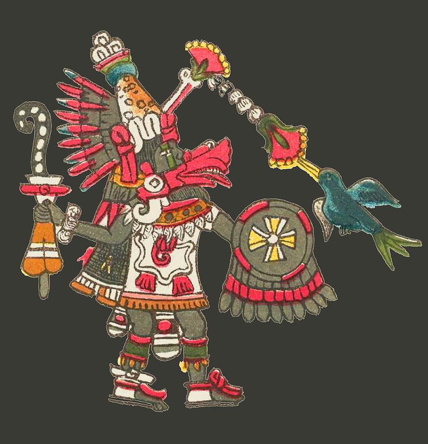 Mayan Digital Art - Quetzalcoatl as depicted in the Codex Magliabechiano. by Tom Hill
