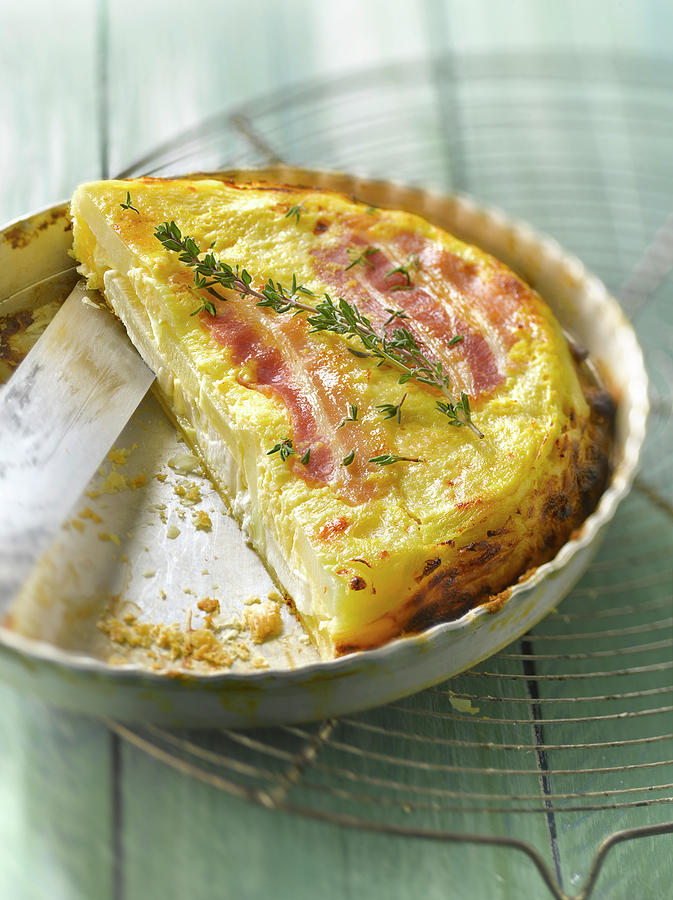 Quiche Au Lard Facon Tatin Bacon Quiche Photograph by Studio ...