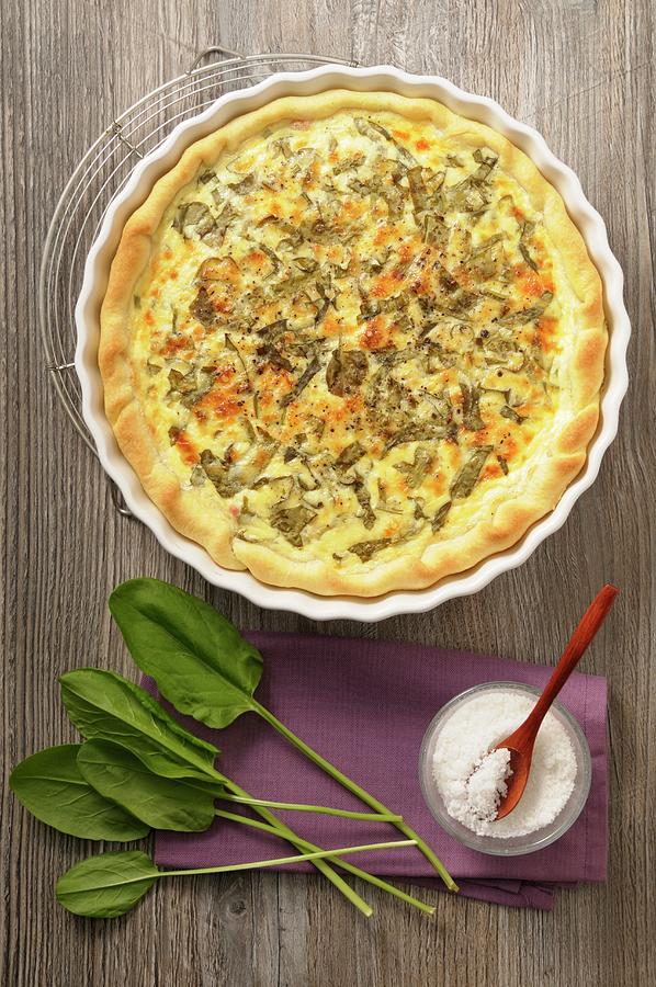 Quiche With Sorrel And White Wine Photograph by Jean-christophe Riou