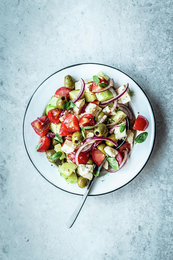 Quick Italian Tomato Salad Photograph by Simone Neufing