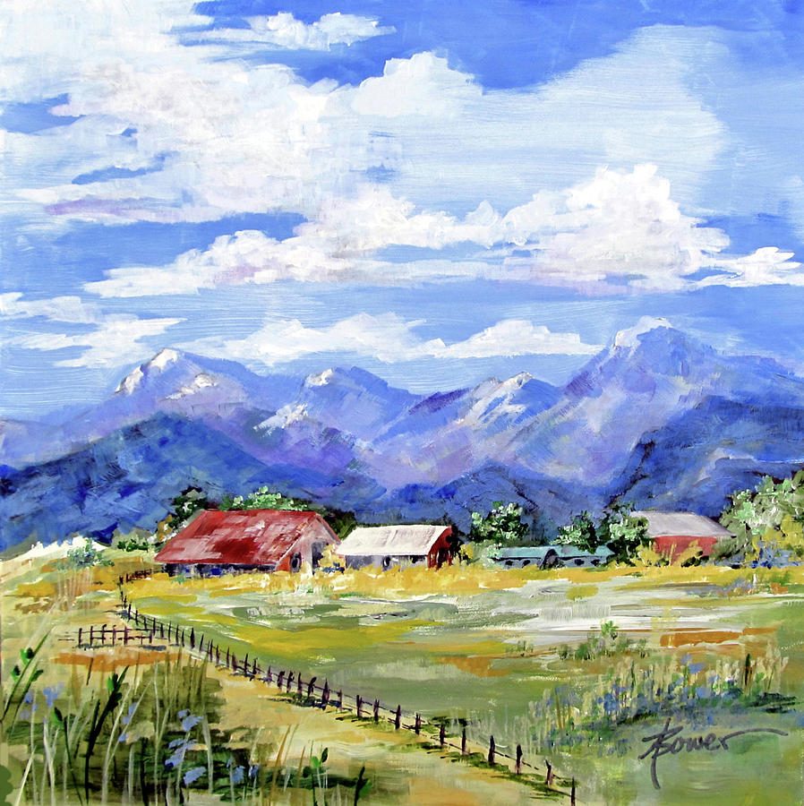 Quiet Afternoon in the Sangre de Cristos Painting by Adele Bower