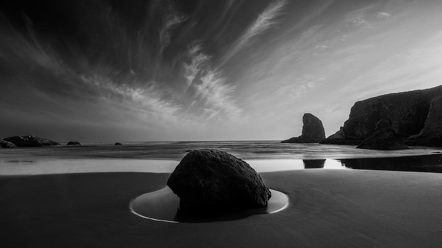 Quiet Beach Photograph by Chuan Chen