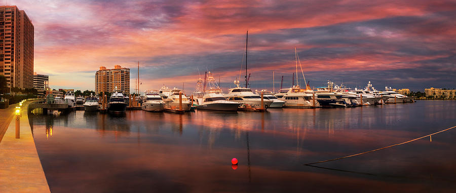 Quiet Evening on the Marina Photograph by Debra and Dave Vanderlaan