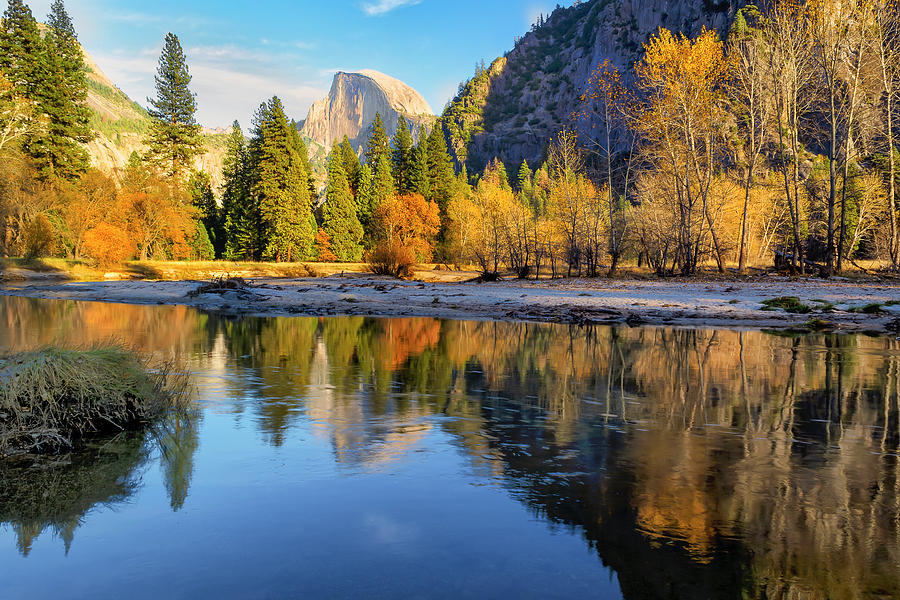 Quiet Fall on the Merced River Photograph by Doug Holck