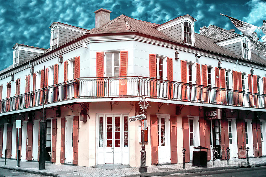 Quiet in the French Quarter Infrared Photograph by John Rizzuto