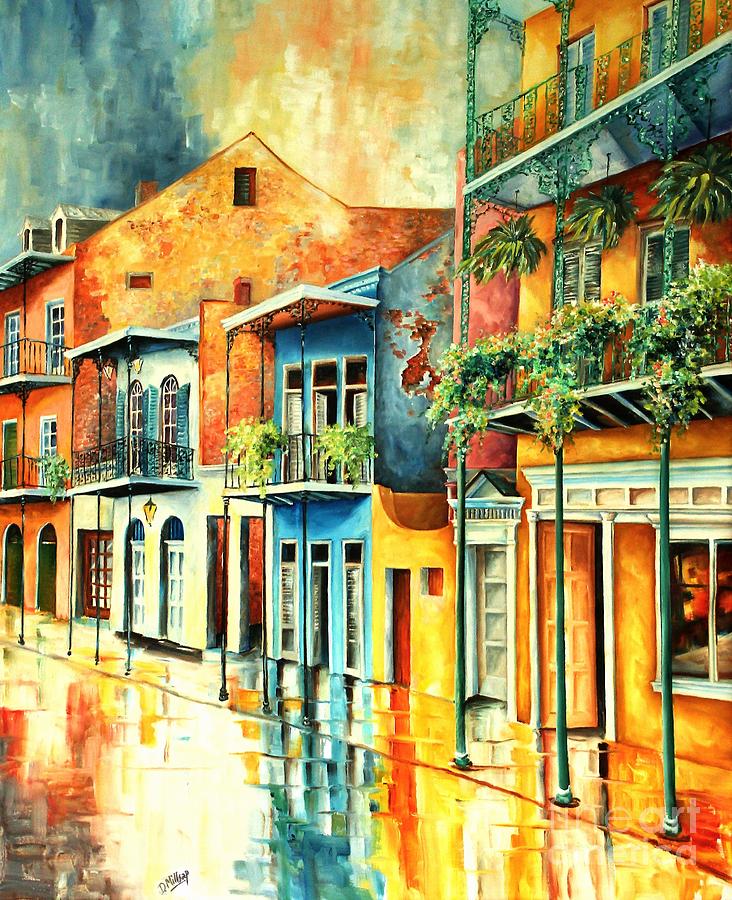 Quiet in the Quarter Painting by Diane Millsap