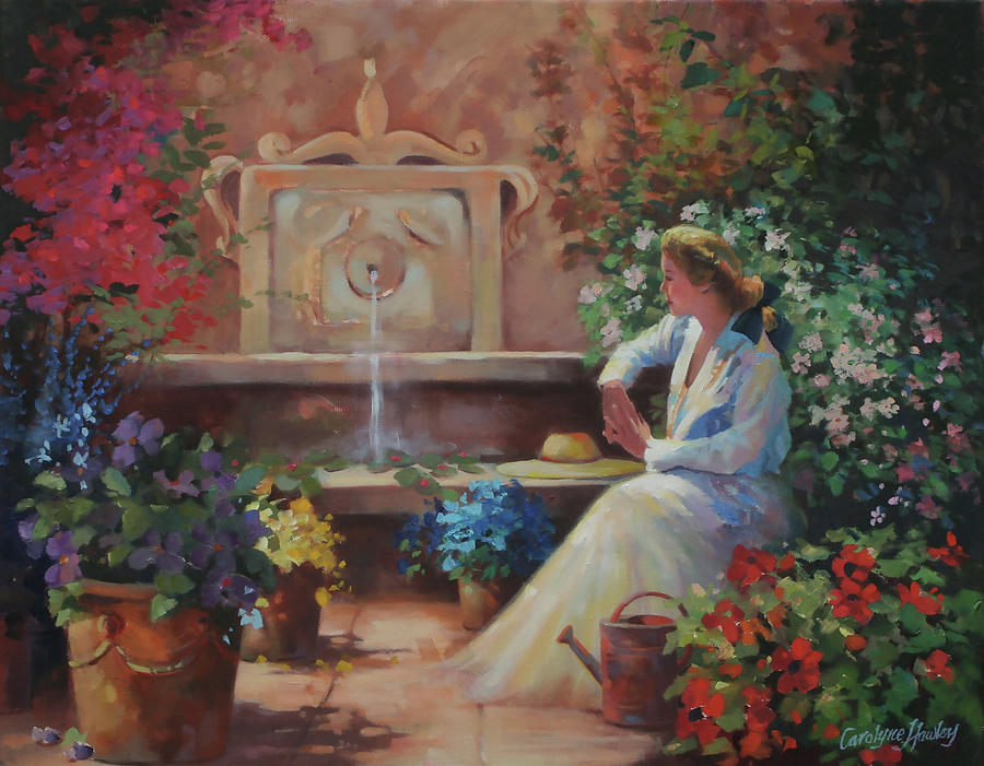 Quiet Moments Painting by Carolyne Hawley