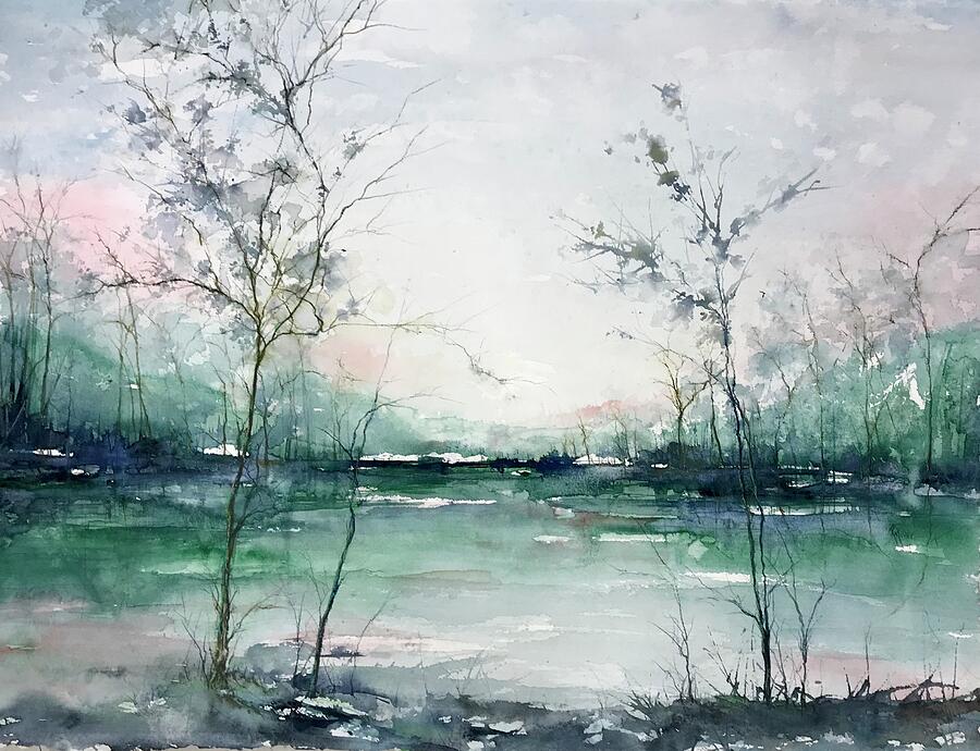Quiet Waters Painting by Robin Miller-Bookhout