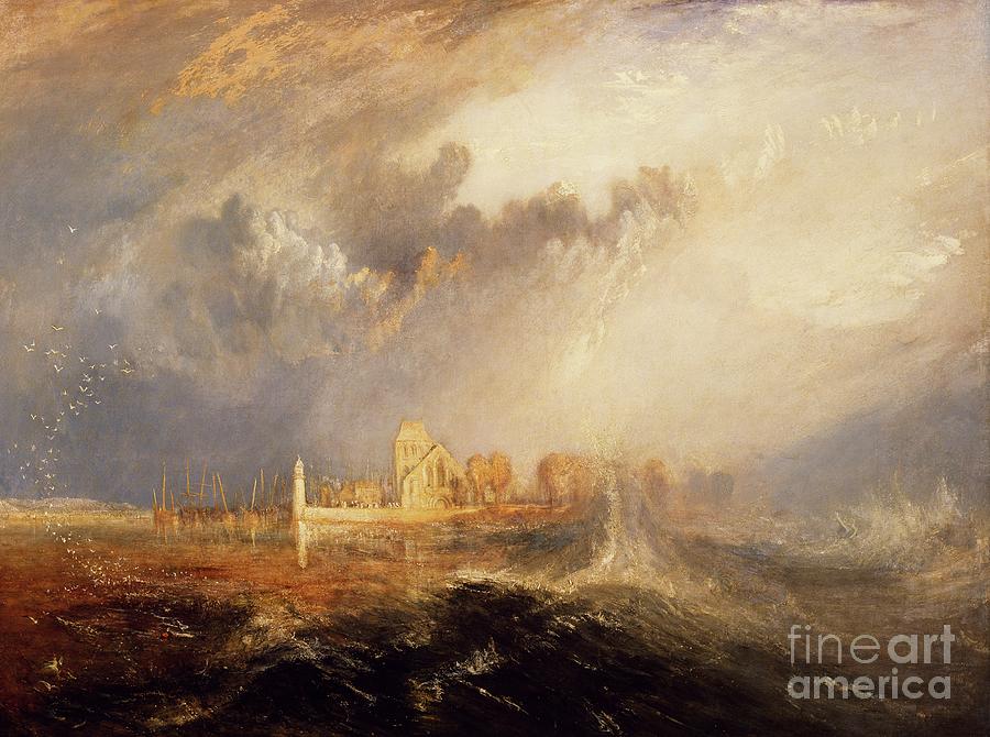 Quillebeuf, Mouth Of The Seine By Turner Painting by Joseph Mallord William Turner