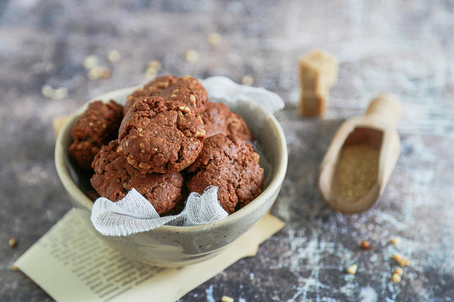 Quinoa Chocolate Veg Cookies Photograph by Claudia Gargioni