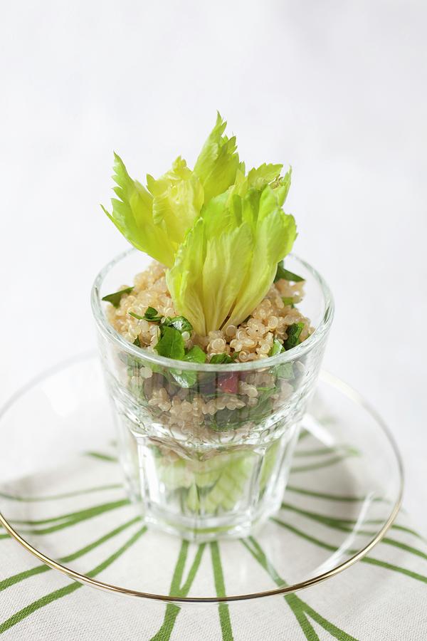 Quinoa Salad With Celery And Tomatoes Photograph by Hilde Mche