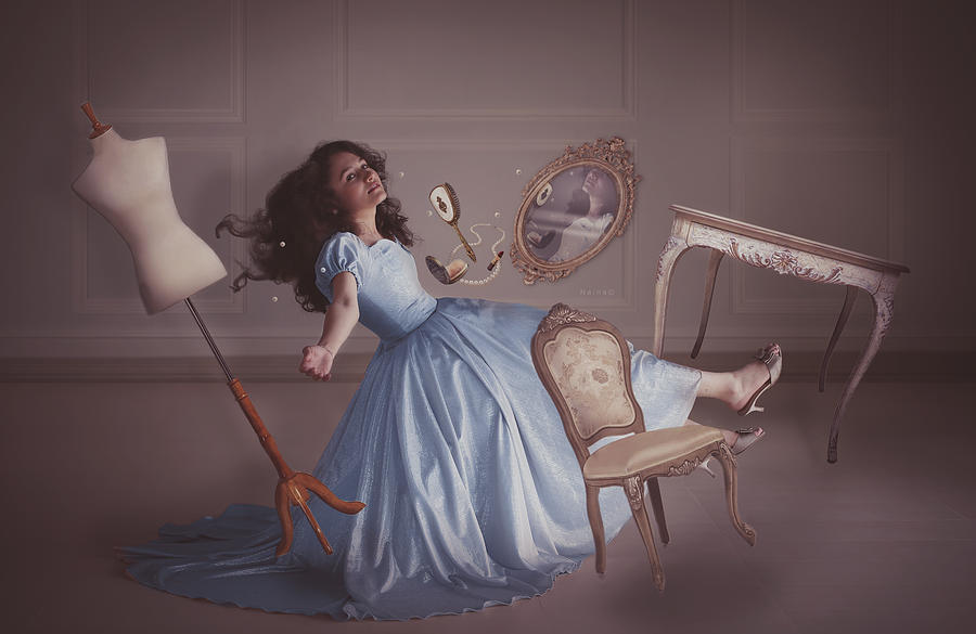 Vintage Photograph - "when I Dont Have To Be A Princess" by Hanina Aljufaili