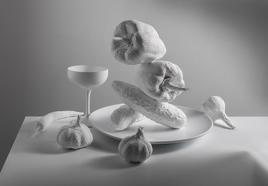 "white Vegetables" Photograph by Evgeniy Popov