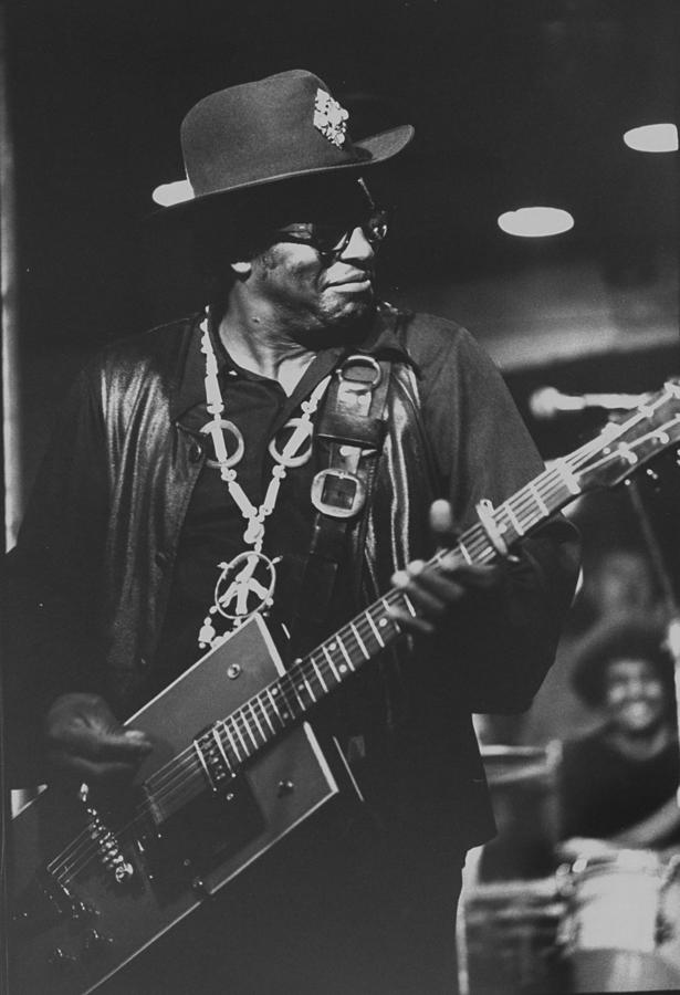 R & B Artist Bo Diddley Playig Guitar Photograph by John Olson R & B Artist Bo Diddley Playig Guitar Photograph by John Olson