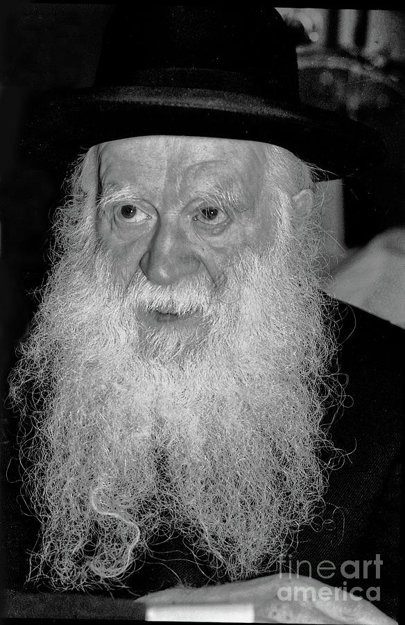 Rabbi Yehuda Zev Segal - Study in Black and White Photograph by Doc Braham