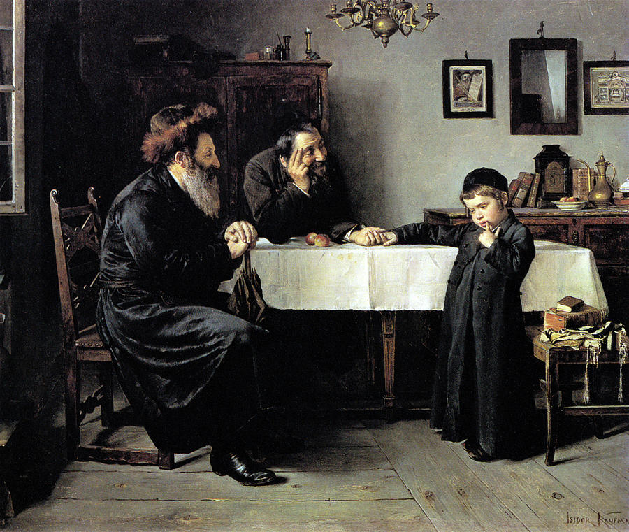 Rabbis visit Painting by Isidor Kaufmann Rabbis visit Painting by Isidor Kaufmann