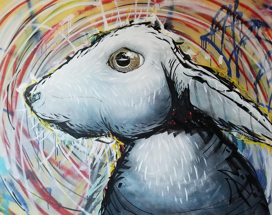 Rabbit Painting by Nicholas Crank - Fine Art America
