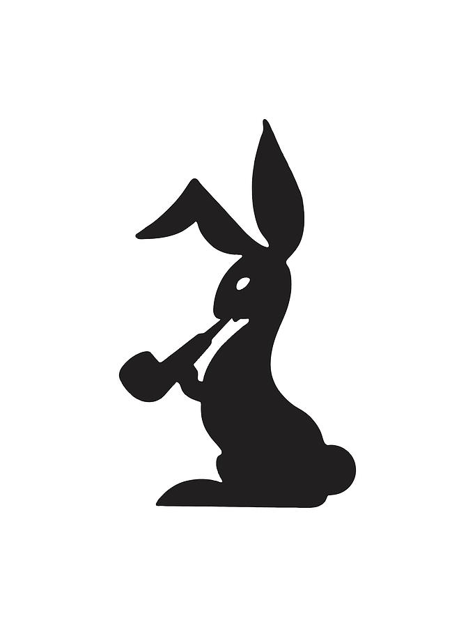 Rabbit Smoking a Pipe Drawing by CSA Images - Fine Art America