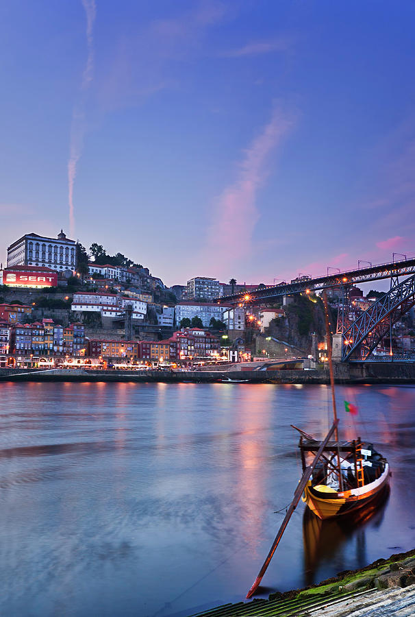 Rabelos At Dusk Porto, Portugal Photograph by All Rights Reserved - Copyright