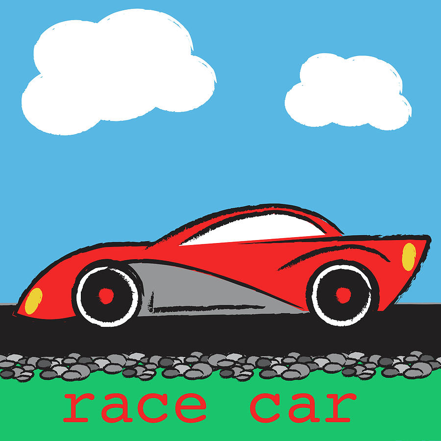Race Car Digital Art - Race Car by Melanie Parker