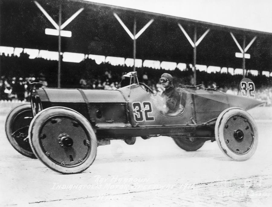 Racer Winning First Indy Speedway Race Photograph by Bettmann
