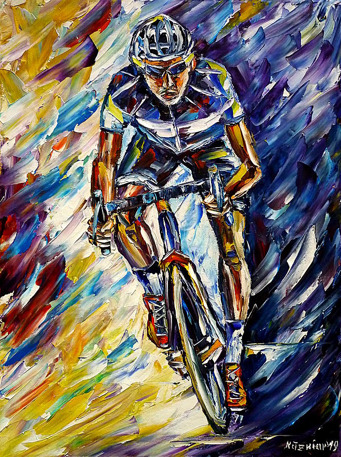 Racing Driver Painting by Mirek Kuzniar