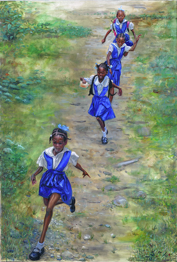 Racing Home Painting by Jonathan Gladding