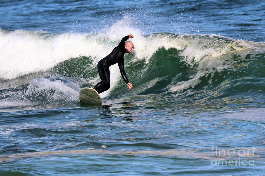 Racing The Surf At Reid Photograph by Sandra Huston