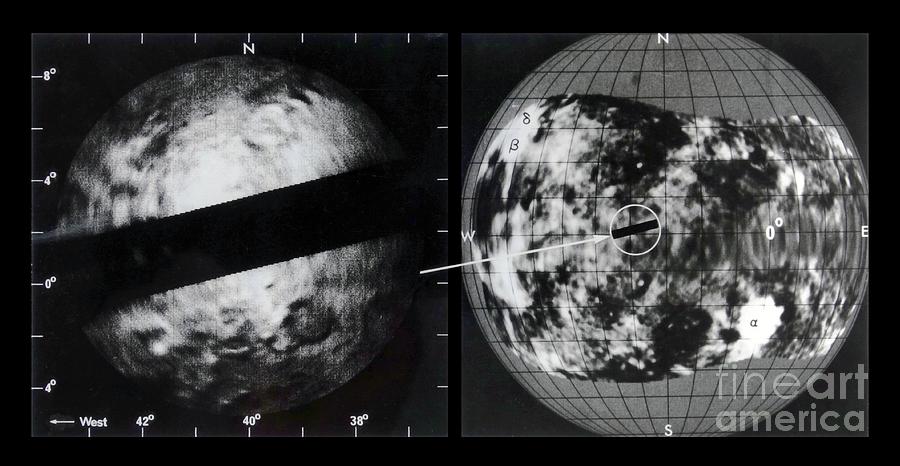 Radar Map Of Venus Photograph by Nasa/vrs/science Photo Library