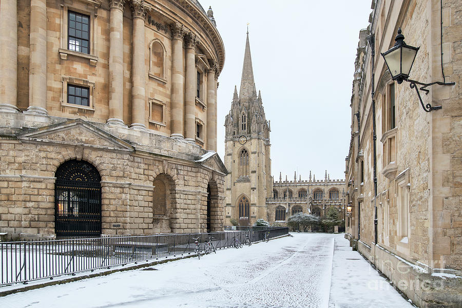 Radcliffe Square Oxford in Winter Photograph by Tim Gainey