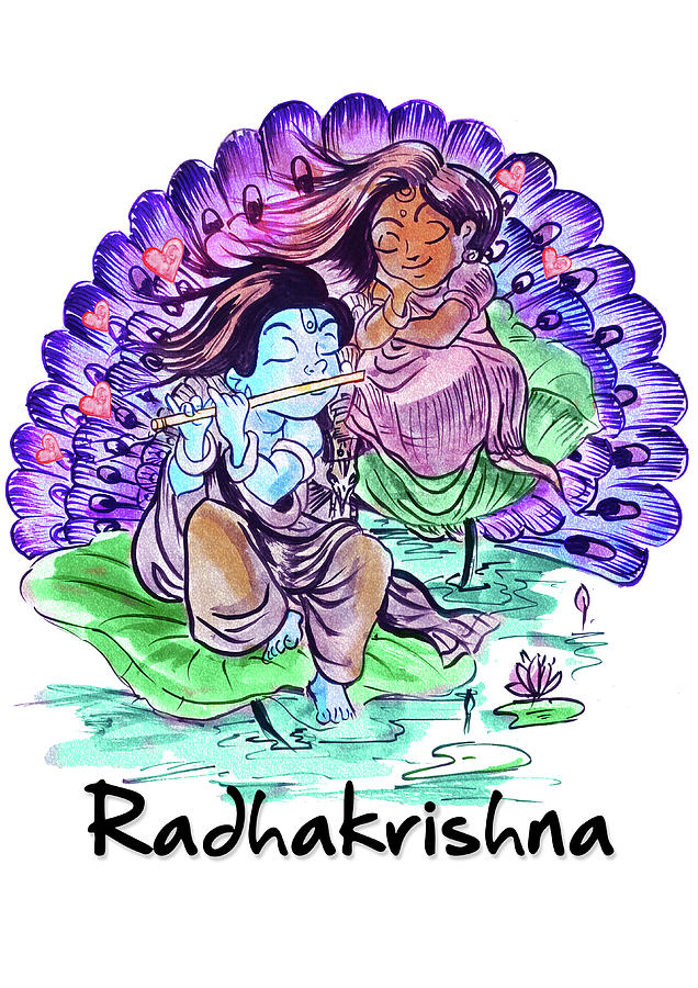 Radha-Krishna drawing | Romantic art, Beautiful scenery nature, Krishna  drawing