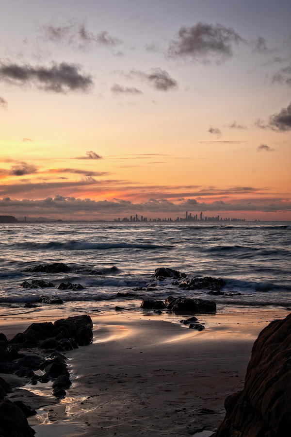 Radiant Gold Coast Sunset Photograph by Catherine Reading