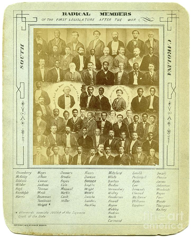 Radical Members Of South Carolina Legislature Photograph by Library Of