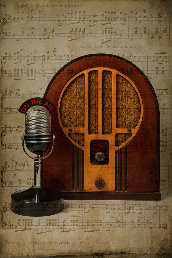 Radio And Microphone Photograph by Garry Gay