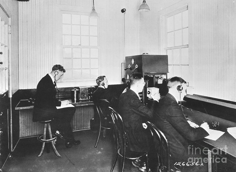 Radio Broadcasters During Harding Photograph by Bettmann