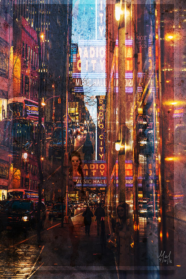 Radio City Digital Art by Mel Beasley