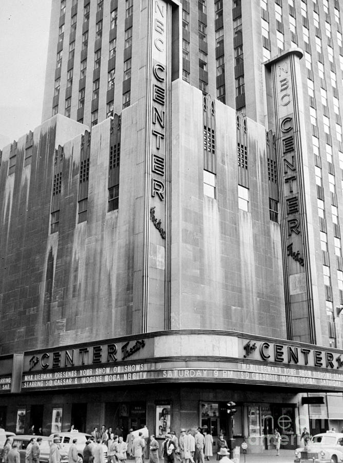 Radio City Music Hall Exterior Photograph by New York Daily News Archive