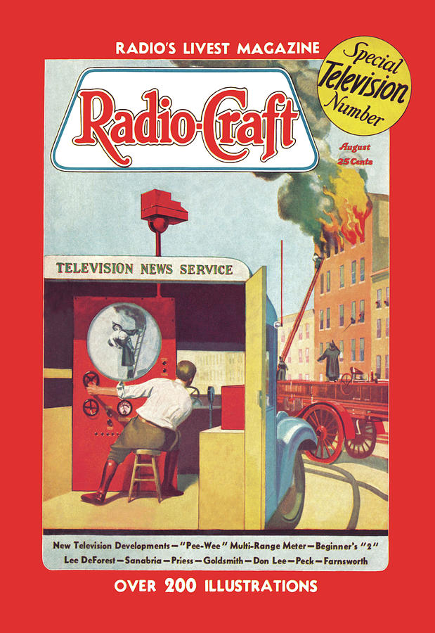 Radio Craft: Television News Service Painting by Unknown