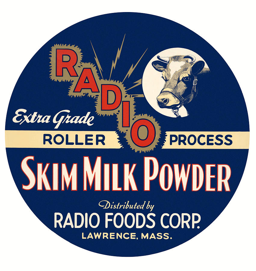Radio Skim Milk Powder Painting by Unknown