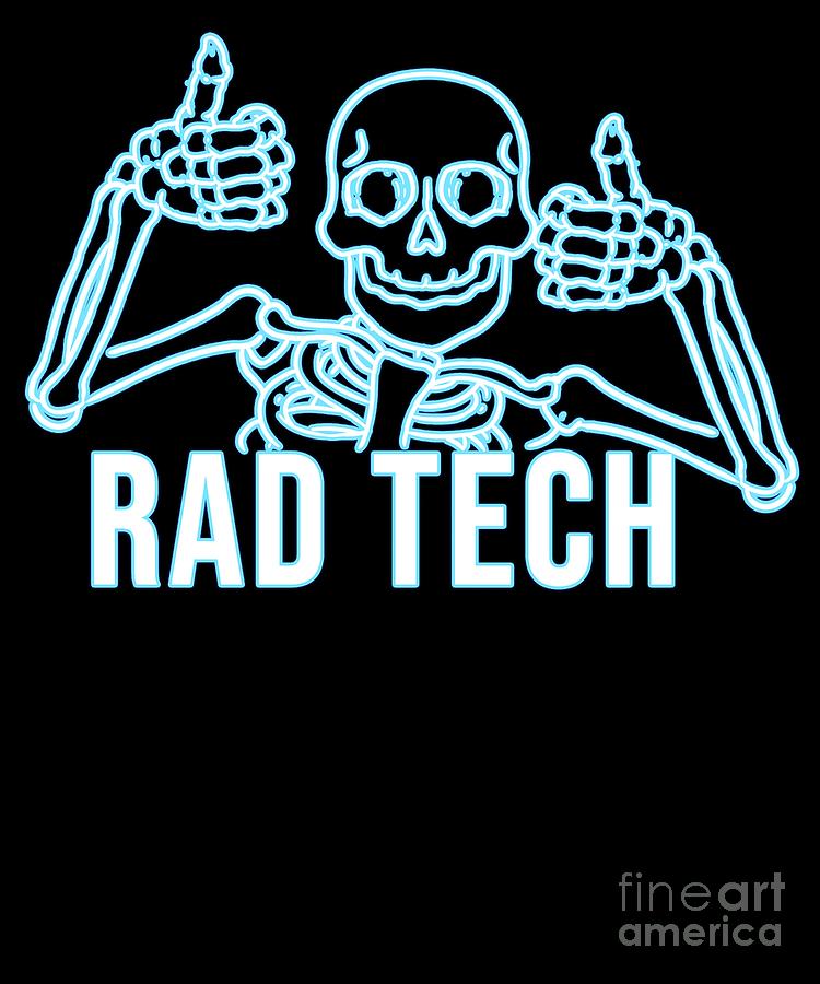 Radtech Xray Radiology Medicine Radiologist Nurse Digital Art By