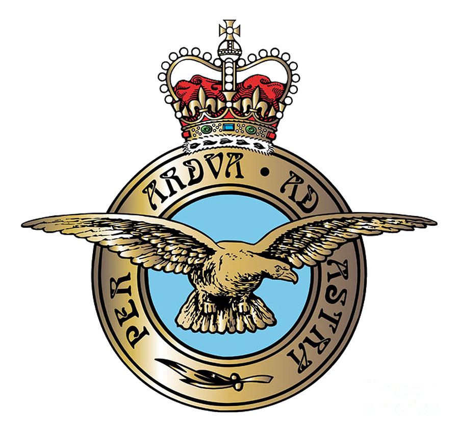 RAF Badge Digital Art by Nikki Sandler - Pixels