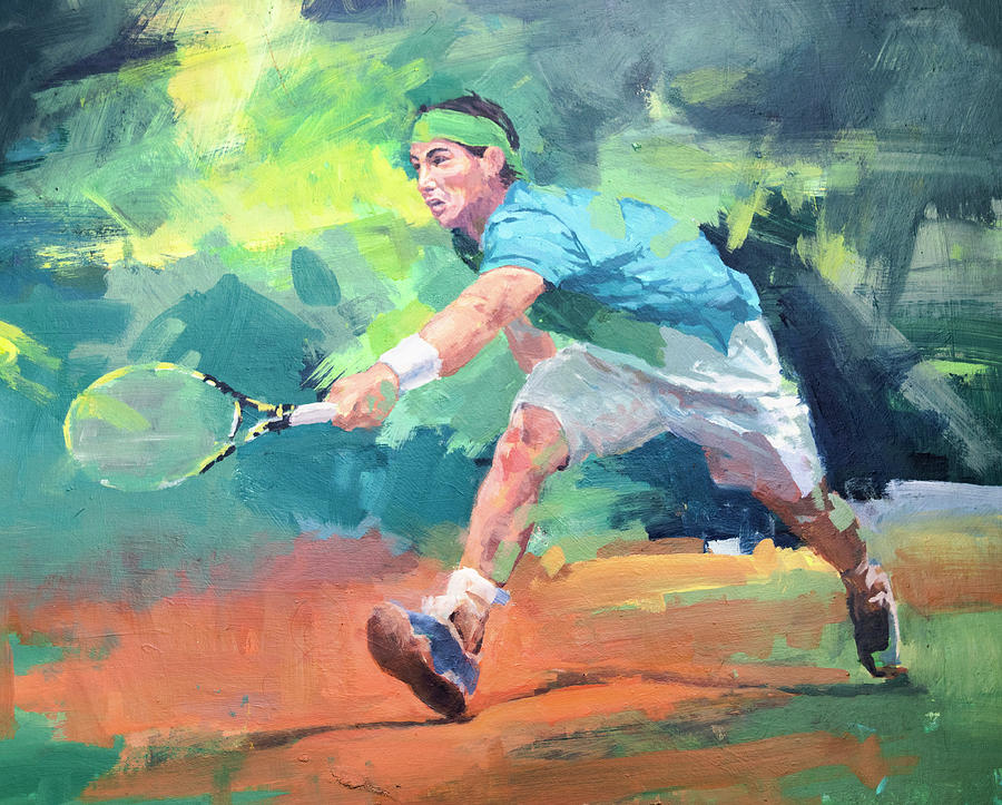 Rafa Painting by Steve Close