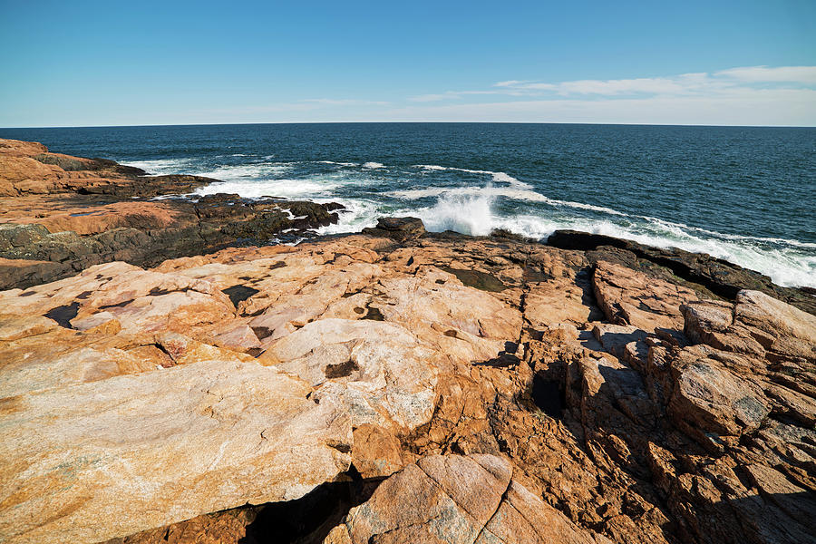 Rafes Chasm Gloucester MA North Shore Ocean Photograph by Toby McGuire